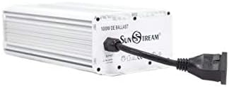 SunStream 1000 Watt HPS Light Dimmable Electronic Grow Light Ballast Controller Port for Indoor Plant (White)