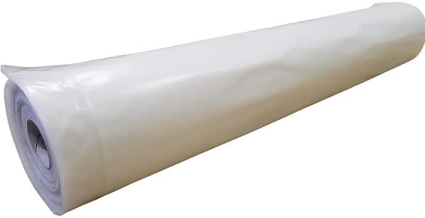 Farm Plastic Supply 4 Year Clear 6 mil Greenhouse Plastic Sheeting - Clear Greenhouse Plastic Sheeting, Polyethylene Film, Transparent Film (50' x 40')