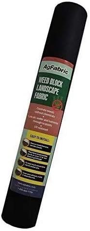 Agfabric 1.5oz 4x50ft Non Woven Weed Barrier Fabric Landscape Heavy Non-Woven Ground Cover for Gardening Mat and Raised Bed, Weed Control