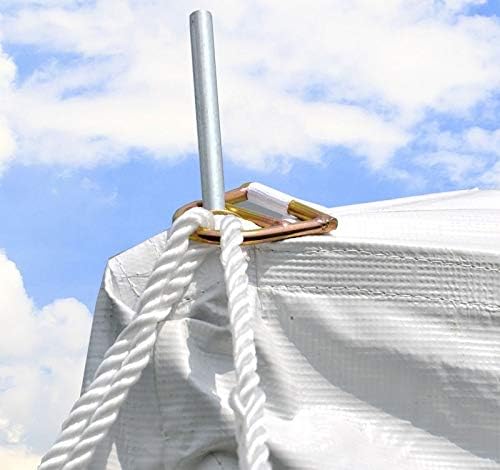 Party Tents Direct 20'x40' Weekender Canopy Pole Tent - Easy Up Canopy Tent with 160 Person Capacity - Outdoor Canopies for Parties, Weddings, & Events (Red/White Top)