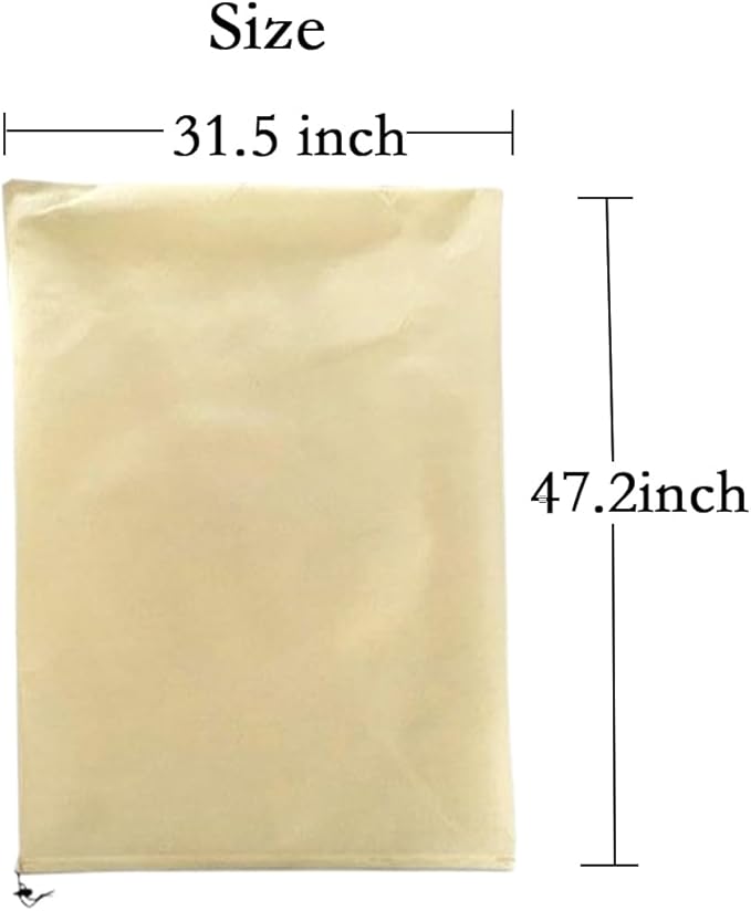 gardtree Winter Plant Frost Protection Covers 31.5" x 47.2" 2 Packs, Thicker 2.4oz/yd² Garden Cold Weather Tree Covers Freeze Protection Wrap with Zipper Drawstring for Shrub Fruit Tree, Potted Plants