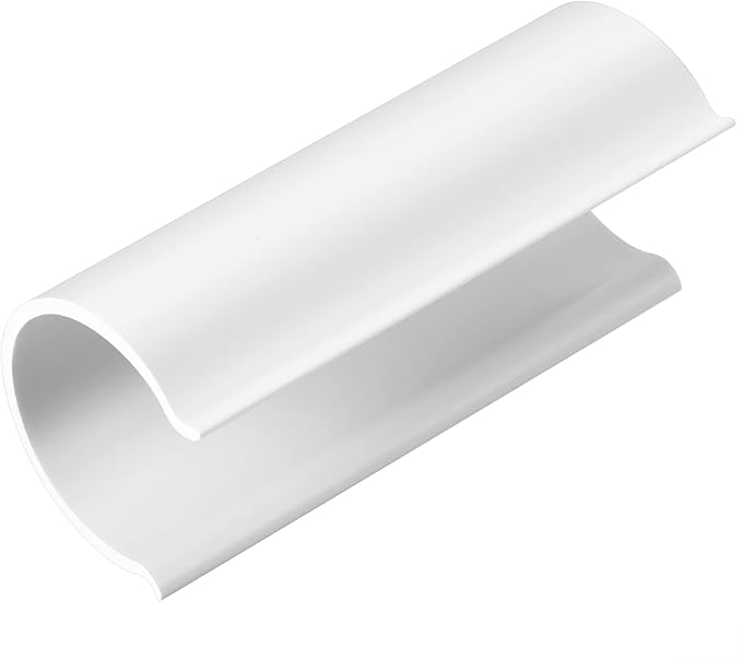 Jetec 16 Pcs PVC Pipe Clamps Greenhouses Strap Clips 2.4 Inches Long Summer PVC Water Pipe Clamps Strap Clips for Woodworking(for 3/4 Inch PVC Pipe,White)