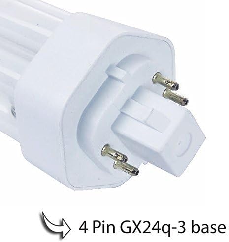 (10 Pack) PLT-26W 830, 4 Pin GX24q-3, 26 Watt Triple Tube, Compact Fluorescent Light Bulb, 3000K Soft White, 10 Count.
