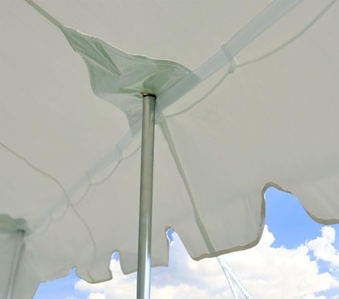 Party Tents Direct 20'x30' Weekender Canopy Pole Tent - Easy Up Canopy Tent with 120 Person Capacity - Outdoor Canopies for Parties, Weddings, & Events (Blue/White Top)