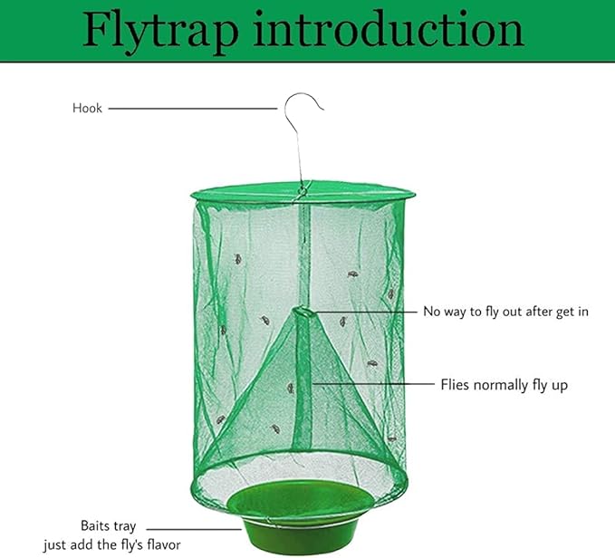 Ranch Hanging Catcher, Cage Catcher for Indoor and Outdoor, Family Farms, Park (6 Pack)