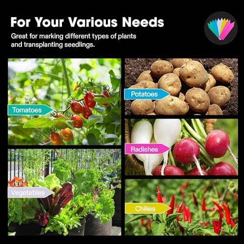 VIVOSUN 3-Pack 10 Gallon Visible Potato Grow Bags, 320G Thick Nonwoven Fabric Pots with Strap Handles, Shade Cloth & 10 Pcs Plant Labels for Flowers, Vegetables
