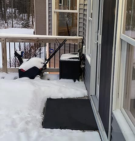 HeatTrak Heated Snow Melting Mats for Entrances - Heated Outdoor Mats - Snow Melting Mats for Winter Snow Removal - Trusted Snow and Ice Melt Products - No-Slip Heating Entrance Mats (24” x 36")