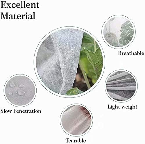 Agfabric Row Cover Warm Worth Floating Covers,1.2oz 10'x100' Plant Blanket Roll Style for Frost Protection,Harsh Weather Resistance&Seed Germination.White