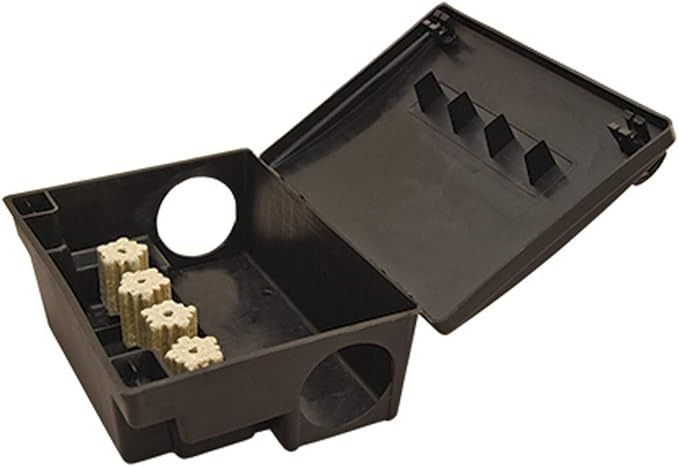 Neogen 000550 Rodent Bait Station, Black (Pack of 6)