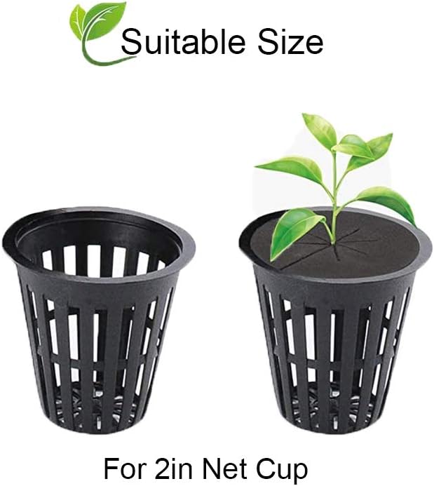 SUCOHANS 50 Pack Cloning Collars Inserts Premium Grade Foam, Cloner Collars, Better Than Neoprene for Hydroponics Plant Germination in DIY Cloner & Clone Machines, Fits 2 Inch Net Cups (Black)