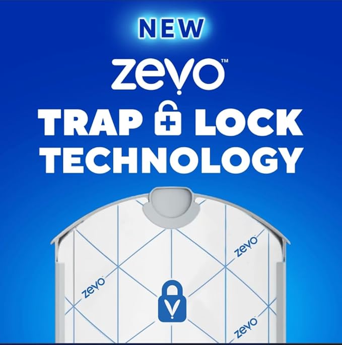 Zevo Indoor Flying Insect Trap Refills – 4-Pack Cartridges – Continuous Protection Against Flies, Fruit Flies & Gnats