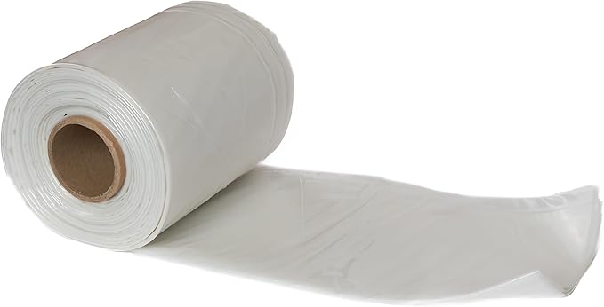 RESILIA Clear Greenhouse Sheeting - UV-Protected, Heavy-Duty Gauge Outdoor Polyethylene Cover for Weatherproofing Greenhouses, Garden, Plants, 6.5-Foot by 10-Foot Roll, 6-Mil Thick, Made in The USA