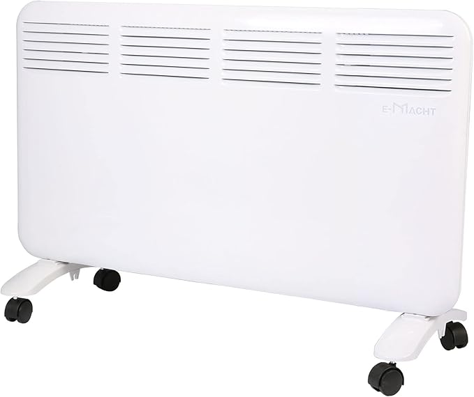 Convection Space Heaters for Indoor Use, 1500W, Quiet Heating, Auto Thermostat, 24H Timer, 3 Modes, Wall Mounted/Freestanding, Electric Panel Heater for Bedroom, Bathroom, Office
