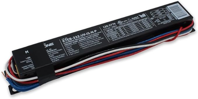 Replacement For Universal B332i120rh-a Fluorescent Lamp Ballast 120V By Technical Precision - F32T8/F32T8ES/F25T8/F17T8/F40T8/F25T12 - T8 Ballast 2 Lamp And 3 Lamp - 1 Pack