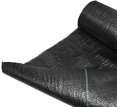 ZXMOTO Weed Barrier 6FT x 100FT Heavy Duty Weed Barrier Landscape Fabric with 20 U-Shaped Pins,3.2oz Weed Block Gardening Mat Weed Control Cloth