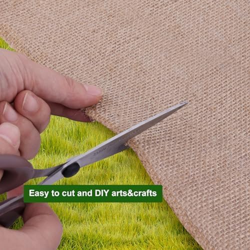 Agfabric Natural Burlap Fabric Roll,72 inch X 15 Feet Tree Wraps for Winter,Burlap Plant Covers for Trees and Shrubs Winter Protection,Garden Fabric