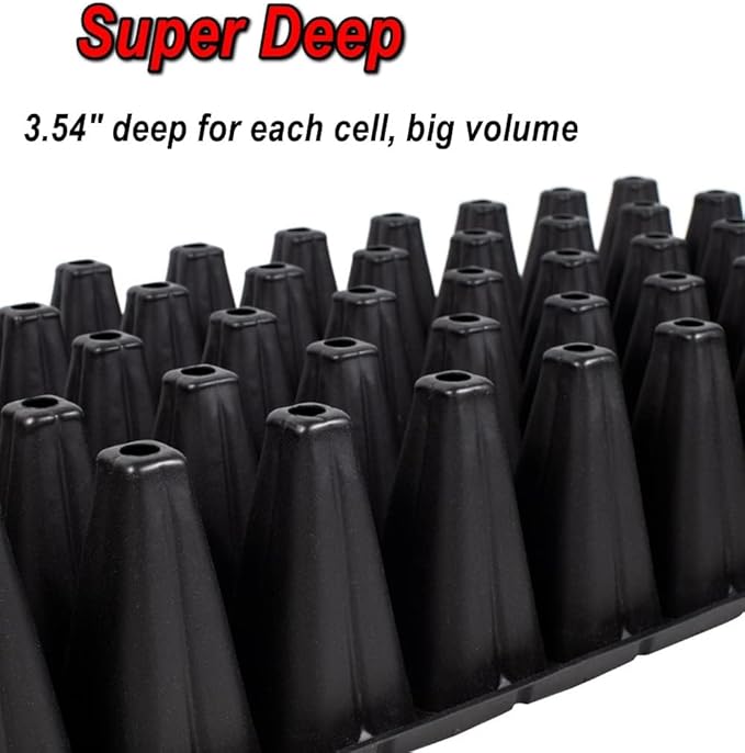Nothers RooTrimmer 50 Cell, 10pcs-Pack Thick Durable Seedling Plastic Nursery Trays (GGQB50, 10/20) 1