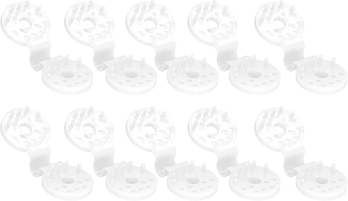 100pcs Shade Cloth Plastic Clips Heavy Duty Lock Grip, Bird Proof Shade Cloth Sunshade Clips for Outdoor Garden Greenhouse (White)