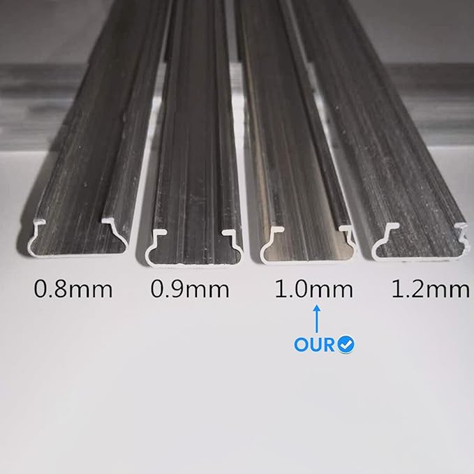 10 Set 6.6 Ft Greenhouse Lock Channel and Spring Wire,Aluminum Alloy Lock Channel and PVC Coated Spring Wires for Fixing Greenhouse Plastic Cover