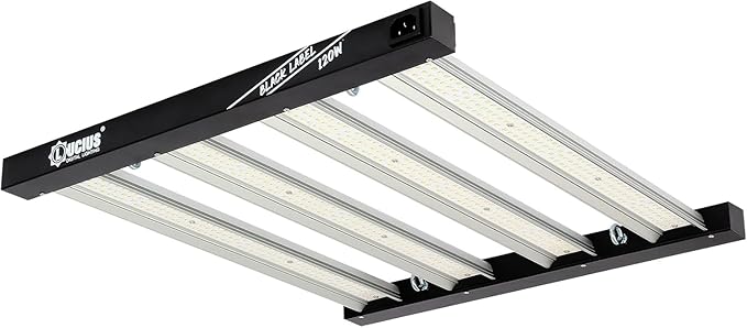 Lucius 120W LED Grow Light with LM281B Diodes, 2.9 µmol/J High Efficiency, 4-Bar 600 Diodes, 348μmol/s,Full Spectrum Plant Grow Lamp for Indoor Plants, Seeding, Veg, Bloom, 120/240/277V