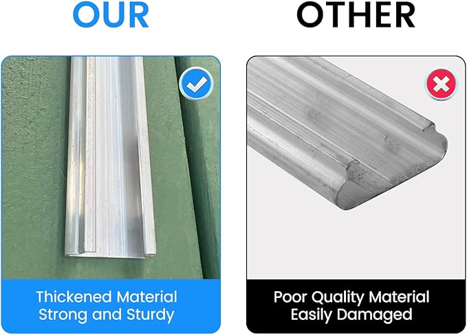 10 Set 6.6 Ft Greenhouse Lock Channel and Spring Wire,Aluminum Alloy Lock Channel and PVC Coated Spring Wires for Fixing Greenhouse Plastic Cover