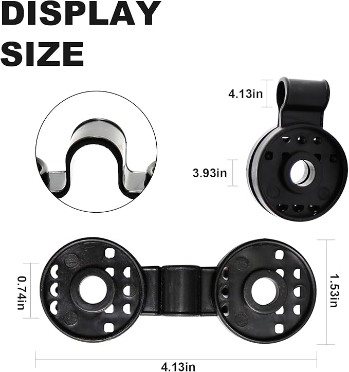 100PCs Heavy Duty Lock Grip, Round Plastic Black Clips for Windproof Awnings, 2023 New Shade Cloth Plastic Clips, Accessories for Vegetable Greenhouse