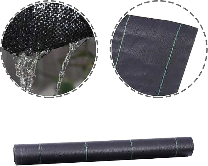 Weed Barrier Fabric Planting Cover - 6 x 100 FT Heavy Duty Landscape Fabric Ground Cover Block for Outdoor Planting