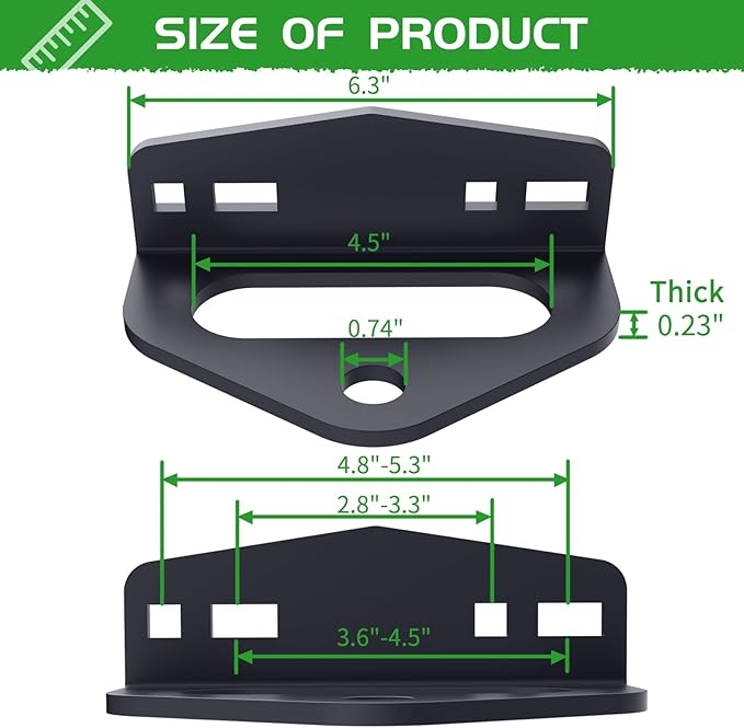 Zero Turn Mower Trailer Tow Hitch,Heavy Duty Steel Lawn Trailer Mount,Compatible with Many Models Lawn Mower, Tractor, Golf Cart, ATV Etc