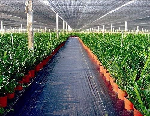 Agfabric 1.5oz 4x50ft Non Woven Weed Barrier Fabric Landscape Heavy Non-Woven Ground Cover for Gardening Mat and Raised Bed, Weed Control
