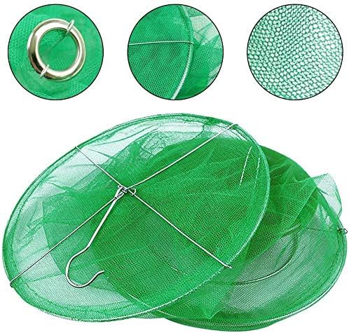 Ranch Fly Trap Outdoor Hanging Reusable with Fishing Apparatus | Food Bait Tray Catcher Cage for Indoor or Outdoor Family Farms, Park (10 Pack)