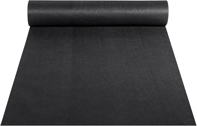 VEVOR Geotextile Landscape, 4ft x 100ft 8 oz Non-Woven PP Drainage 350N Tensile Strength & 440 N Load Capacity, for Ground Cover, Garden Fabric, French Drains, Black