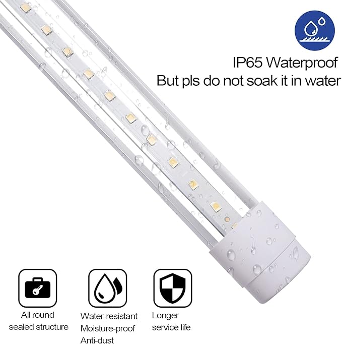 JCBritw Standing LED Grow Light,Adjustable 2ft T8 Bar Plant Light, White 4500K Full Spectrum Plant Grow Lamp on Stand for Indoor Plants Seed Starting, Seedlings, Veg, Flower
