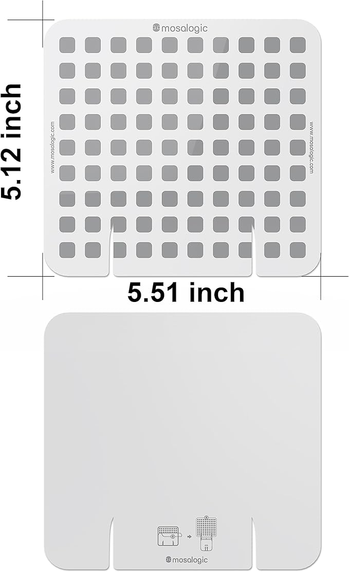 Mosalogic Updated Fly Trap Refills Sticky Card Replacement Glue Cards for Flying Insect Trap indoor-10pack (No Device)