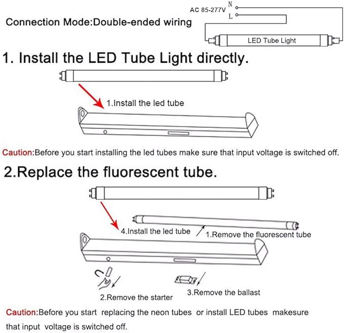 65W T8 V Shaped 8FT LED Tube Light 270 Angle, Single Pin FA8 Base 7800LM 6000K Cool White, 8 Foot Double Side (150W LED Fluorescent Bulbs Replacement),Dual-Ended Power AC 85-277V 12 Pack