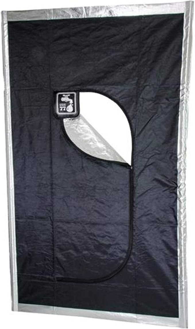Hydrofarm Black Hatch Zipper Door 57 1/2" w x 96”h