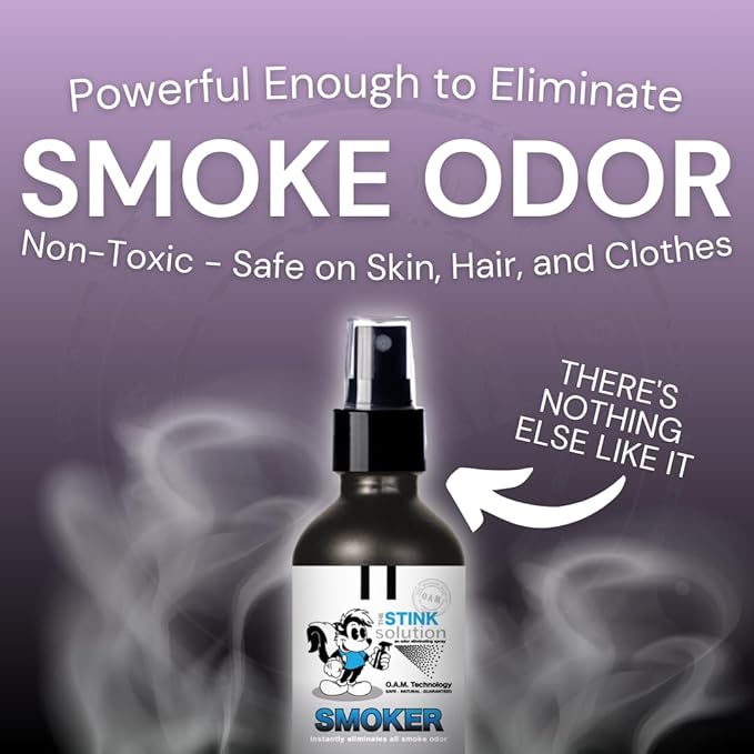 Smoke Odor Eliminator Spray for Home, Car, Clothes, Hands, Hair, Walls, & More | Completely Neutralizes All Types of Smoke Odor | Best Smoke Smell Remover Sky Blue 1 Gallon
