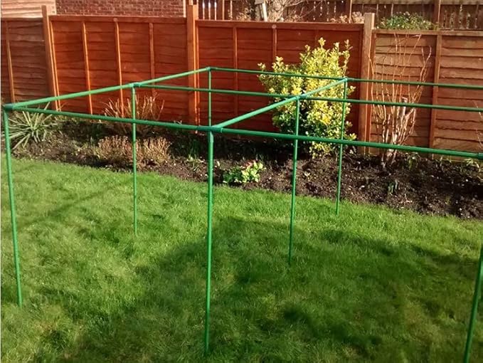4 PCS 16mm Greenhouse Frame Building Connectors Pipe Fitting Plastic Gardening Joint Tool Heavy Duty Framework Drip Tubing Flower Stands Plant Stakes Fencing