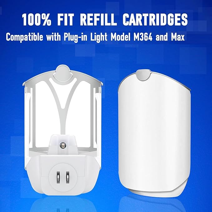 10 Pack Refill Cartridge Kit Compatible with ZIVO M364 and Max Plug-in Light, Replacement Fit for Z3VO (10 Pack)