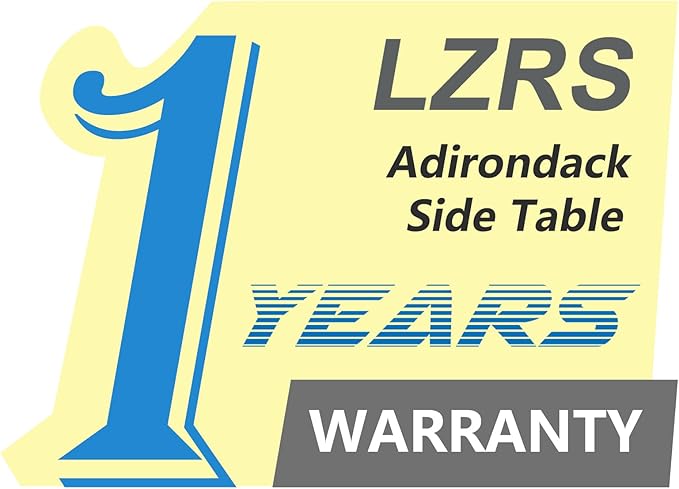 LZRS Adirondack Square Outdoor Side Table for Patio, Pool Composite Patio Table,HDPE End Tables for Backyard,Pool, Indoor Companion, Easy Maintenance & Weather Resistant(Orange)