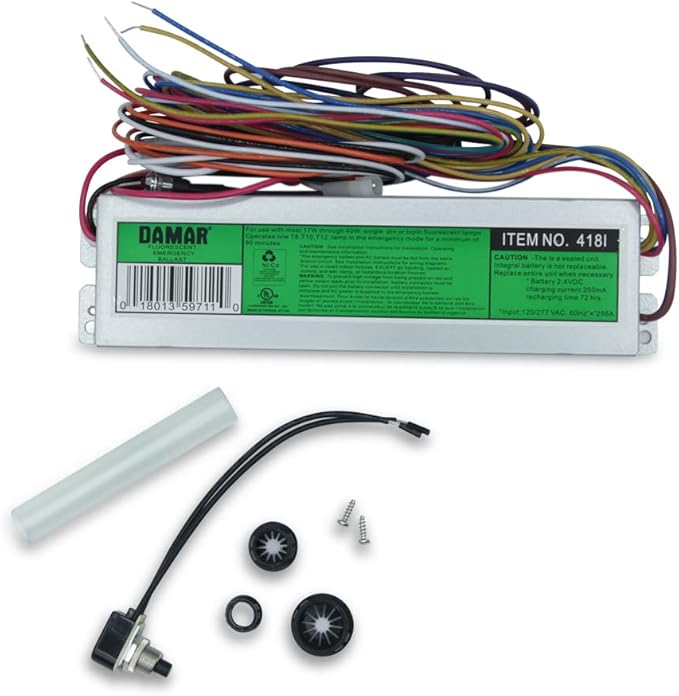 Replacement for Lithonia Ps300 Ballast by Technical Precision - 120/277v Emergency Ballast for (1) 17W-40W T8 T12, (1) 13W-26W 4-pin Compact, (1)18W-36W 4-pin Long CFL - 1 Pack