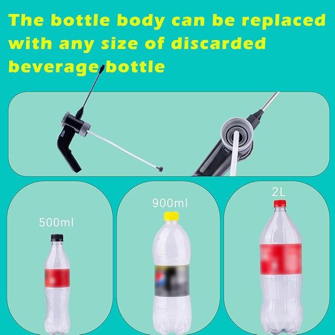 electric sprayer, watering can,garden sprayer you may never have seen, Cola bottle for direct use, USB fast charging with adjustable spout for gardening, Yard, Cleaning