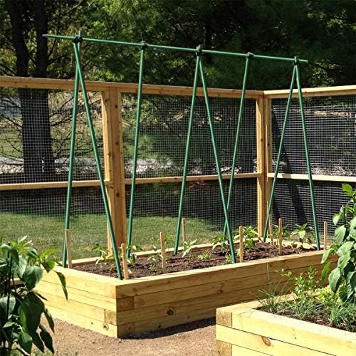 48inch Plant Stakes 20pack, 5/16 Inch Dia Garden Stakes, Garden Poles Tree Stake Cucumber Potato Stake Fence Stake Never Rust, 4ft Long
