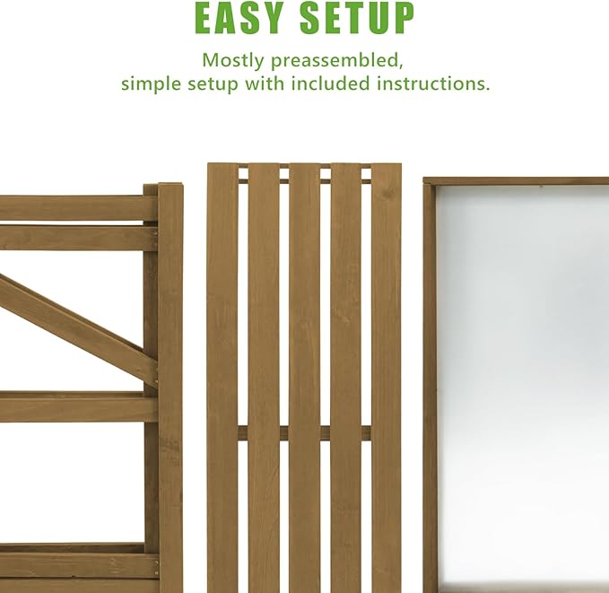 Folding Garden Potting Bench Table,Outdoor Wooden Work Station W/Metal Table Top,2 Tier Open Storage Rack,Top Shelf-Natural Stained