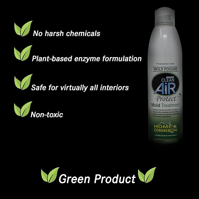 Protect™ Home & Commercial Mold-Treatment Plant-Based Mold-Odor Remover Fogger Treatment - eco-friendly solution for a safer and healthier living and working space. (14 oz)