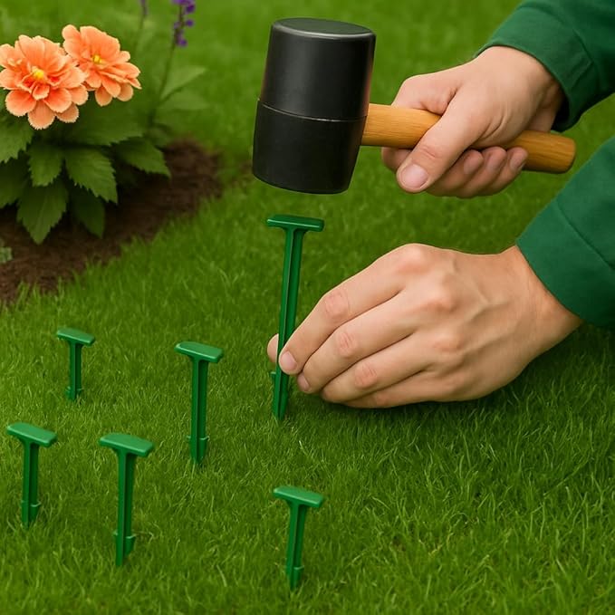 4-Inch Biodegradable Stakes, Pack of 500 - Superior Holding Power Stakes, Sod Staples for Weed Fabric, Eco-Friendly Garden Support Pegs & Fabric Pins, Netting,Turf, Landscaping and Gardening