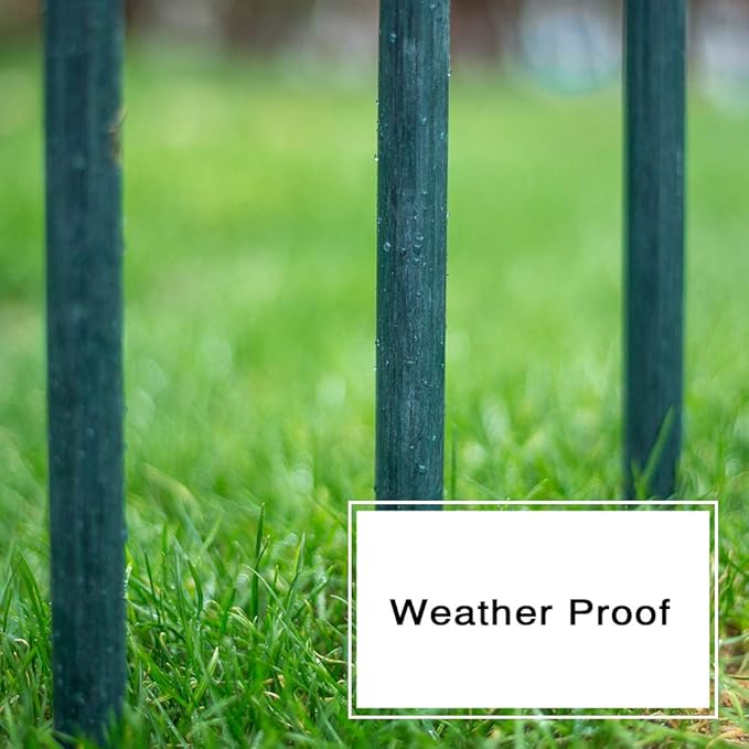 Garden Stakes 5-Ft for Climbing Plants Supports Pole 10 Pack Rust-free Plant Sticks Fence Post