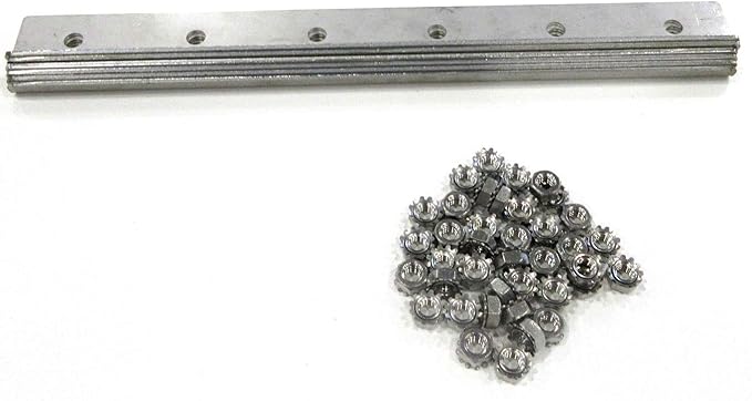 Strip Curtain Door Hardware - 304 Stainless Steel Strip Door Hanger, Universal Jamb or Wall Mount, Commercial Industrial use Plastic Strip Door Hanger - 4 Foot Section