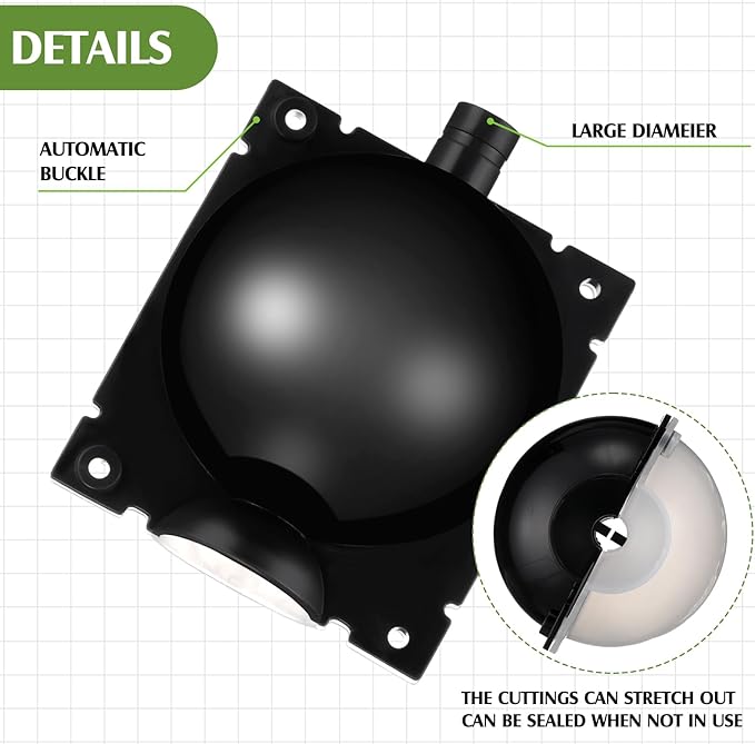 20 Pcs Air Layering Propagation Kit Reusable Half Black Half Transparent Grafting Ball Air Layering Pods Propagation Box Plant Rooting Grafting Box for Plants, Large