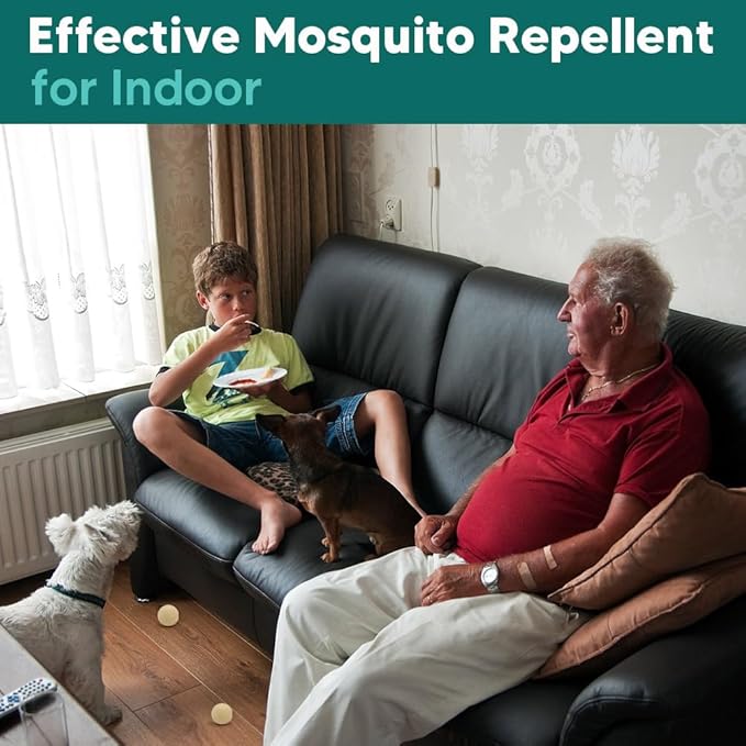 Mosquito Repellent Outdoor Patio, Mosquito Repellent Indoors, Mosquito Away Deterrent for Backyard, Camping, Travel, Outdoor 8-Packs