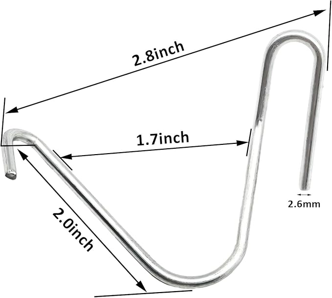 T-Post Clips Galvanized Steel Fence Clips 150 PCS 10 Gauge Convenient and Fast Installation Pre-Cut Fence Ties for T-Posts/U-Posts